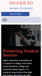 Mobile Screenshot of higheredforhigherstandards.org